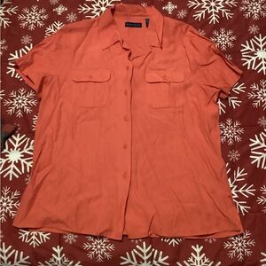 Coral Button-Up Shirt